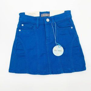 DL1961 Girls Size 7 Cobalt Blue Jenny Jean Denim Skirt